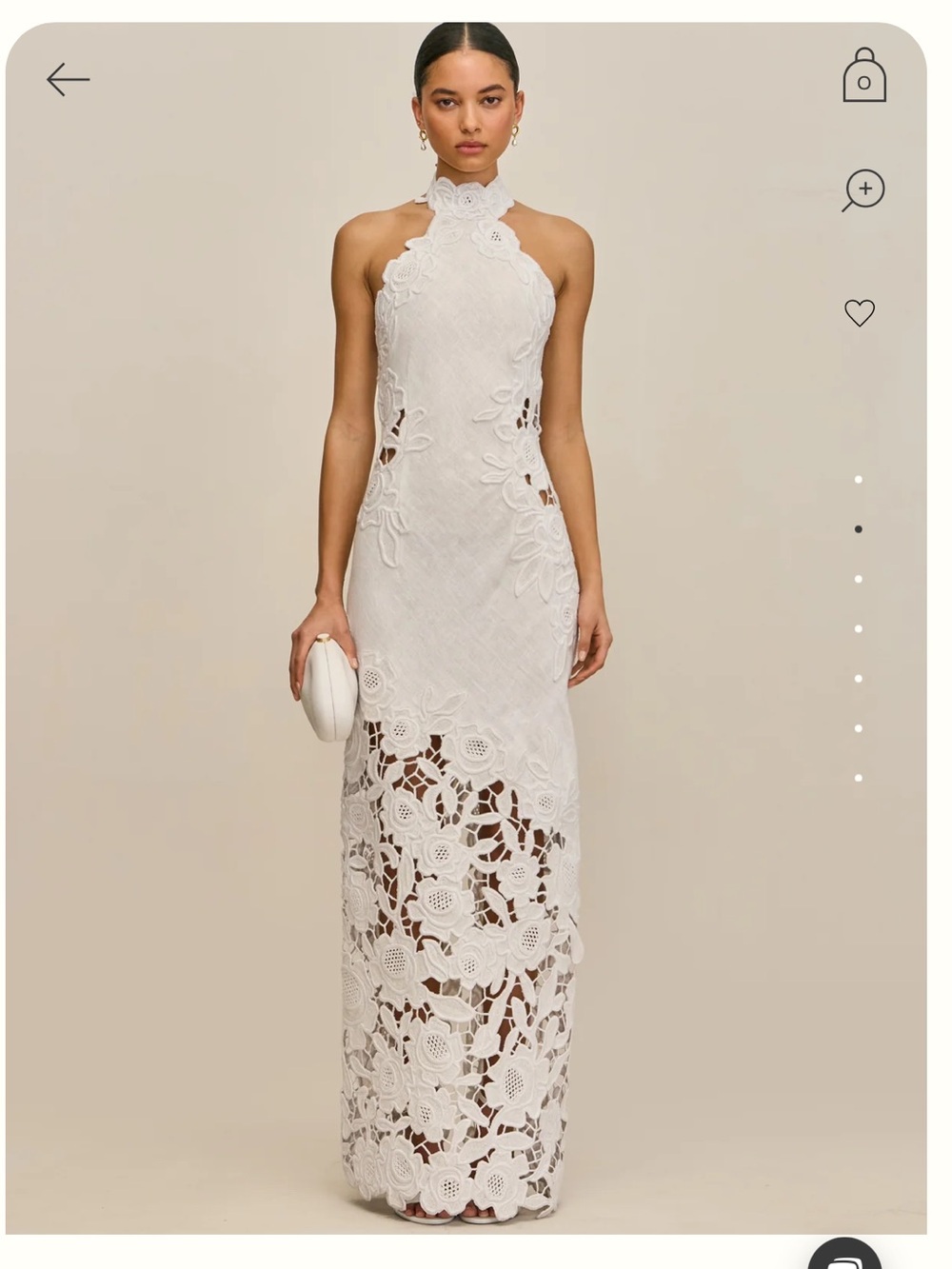 Cult Gaia White Tamara Gown